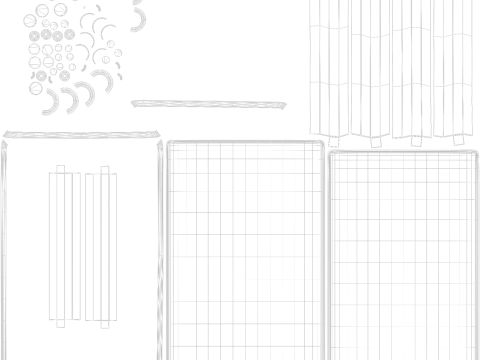 나무 테이블 로우 폴리 3D 모델