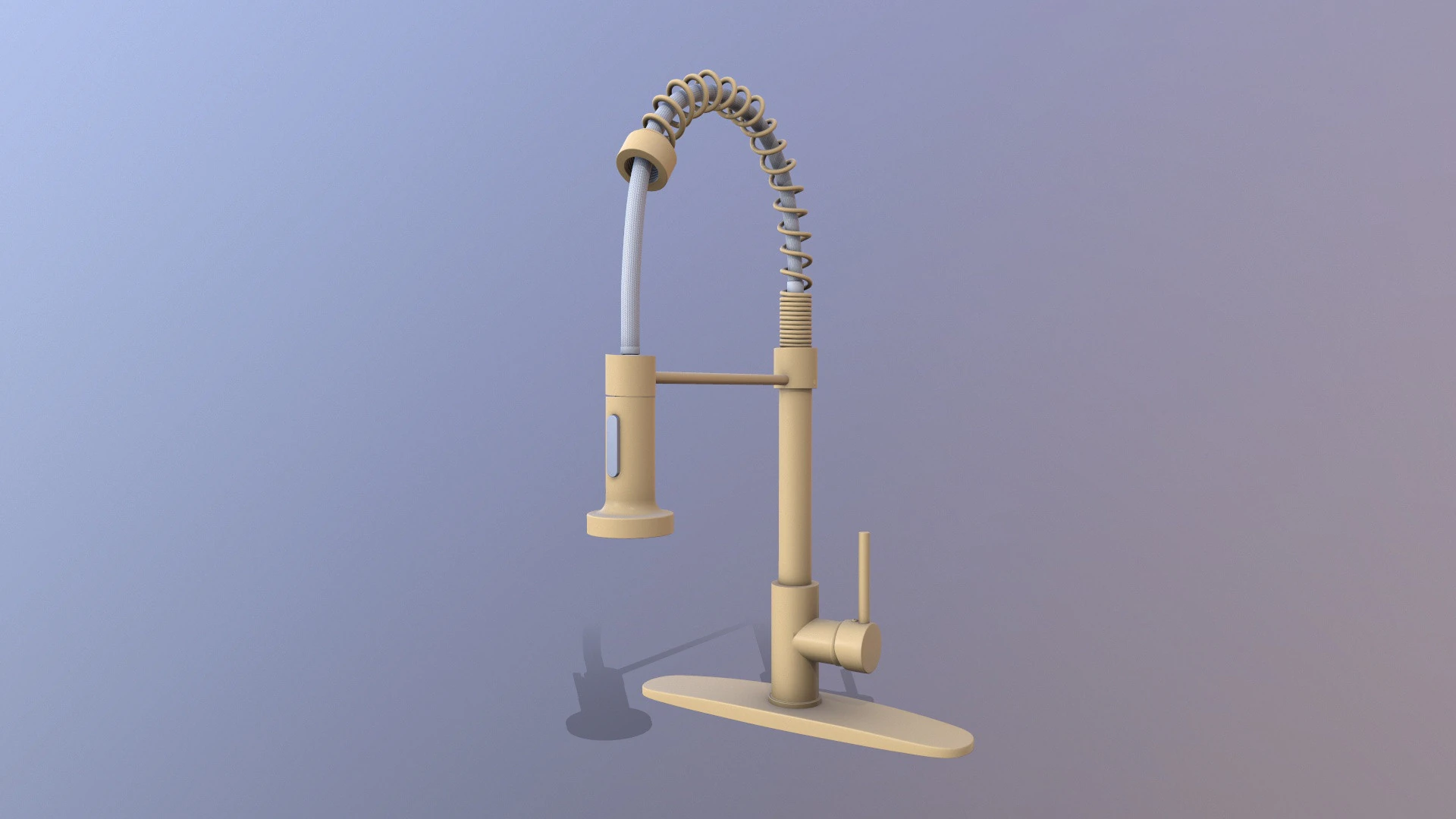 Bar Sink Faucet 3D Model .c4d .max .obj .3ds .fbx .stl .blend 