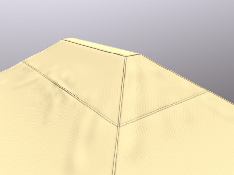 Палатка с навесом 3D Модель