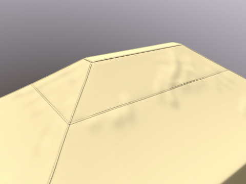 Палатка с навесом 3D Модель