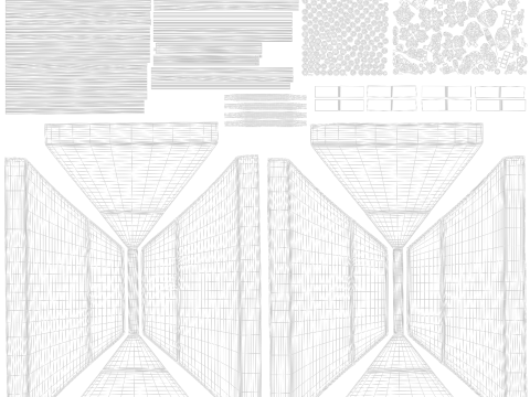 Палатка с навесом 3D Модель