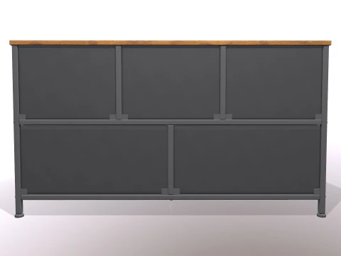 Dresser Drawers 3D Model