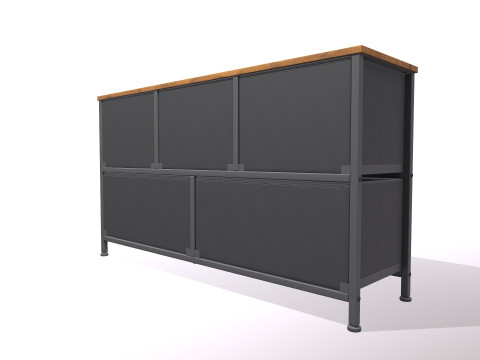 Dresser Drawers 3D Model