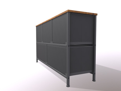 Dresser Drawers 3D Model