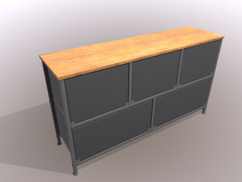 Dresser Drawers 3D Model