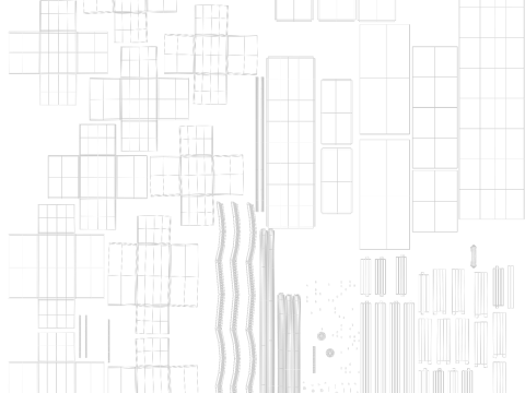 Dresser Drawers 3D Model