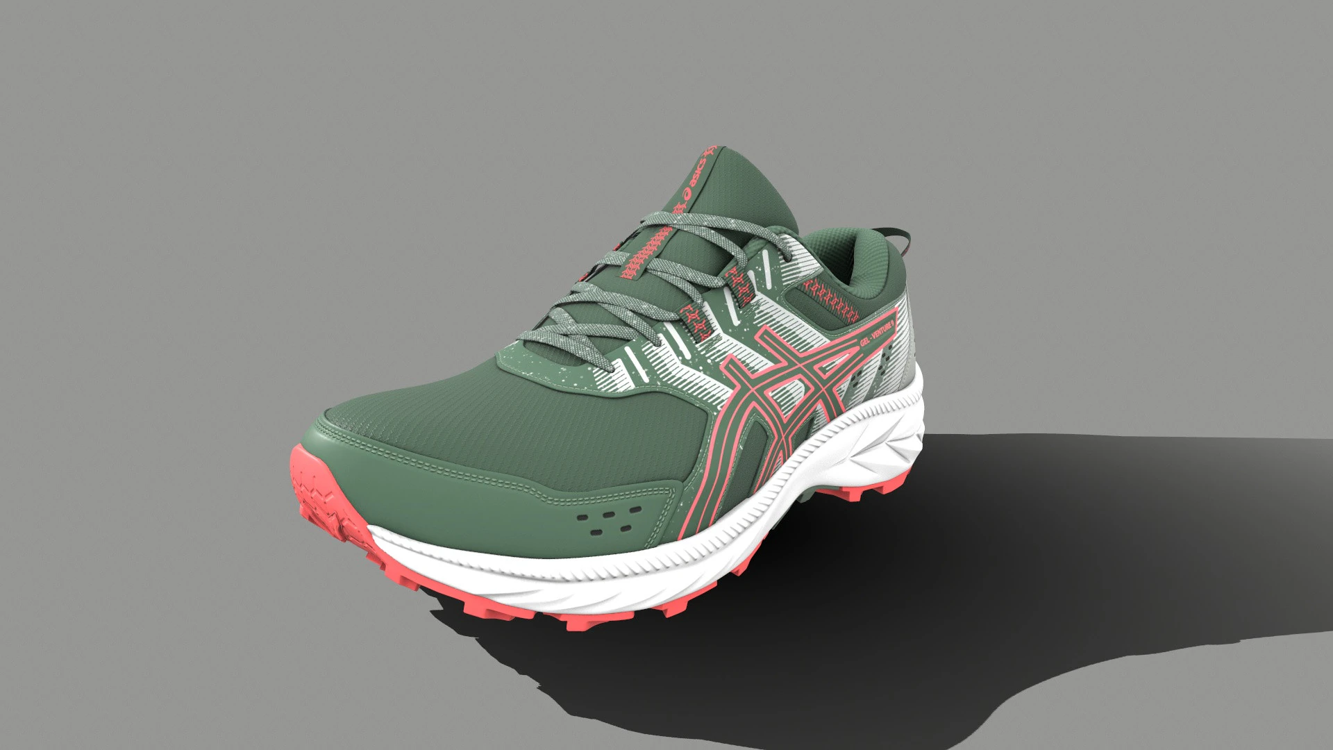 ASICS Shoe 3D Model .c4d .max .obj .3ds .fbx .stl .blend 