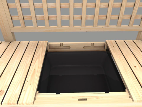 Garden Potting Bench 3D Model