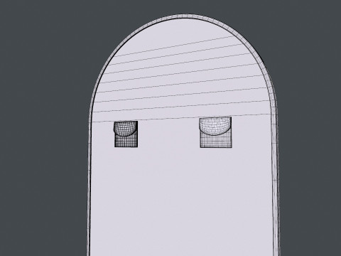 Cermin Dinding Model 3D