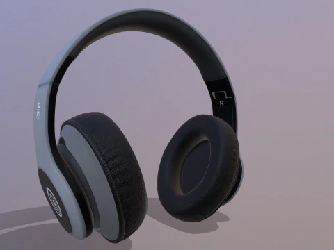 Auriculares inal&aacute;mbricos Modelo 3D