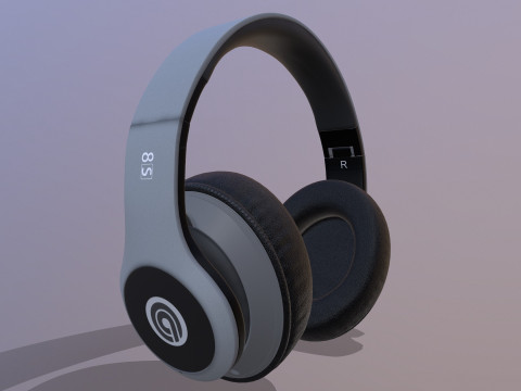 Wireless Headphones 3D Model