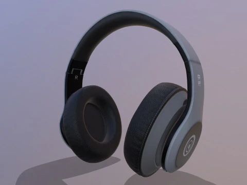 Auriculares inal&aacute;mbricos Modelo 3D