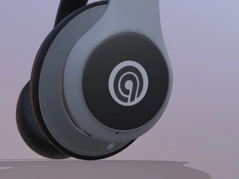 Auriculares inal&aacute;mbricos Modelo 3D