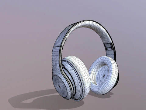 Auriculares inal&aacute;mbricos Modelo 3D