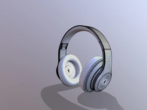 Auriculares inal&aacute;mbricos Modelo 3D