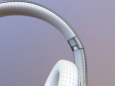 Auriculares inal&aacute;mbricos Modelo 3D