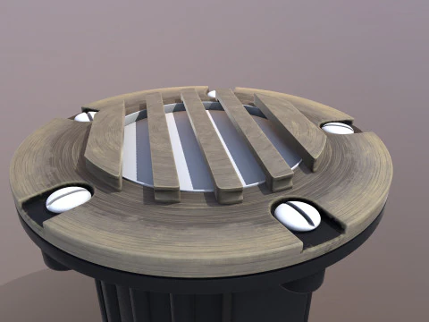 Outdoor Well Light 3D Model