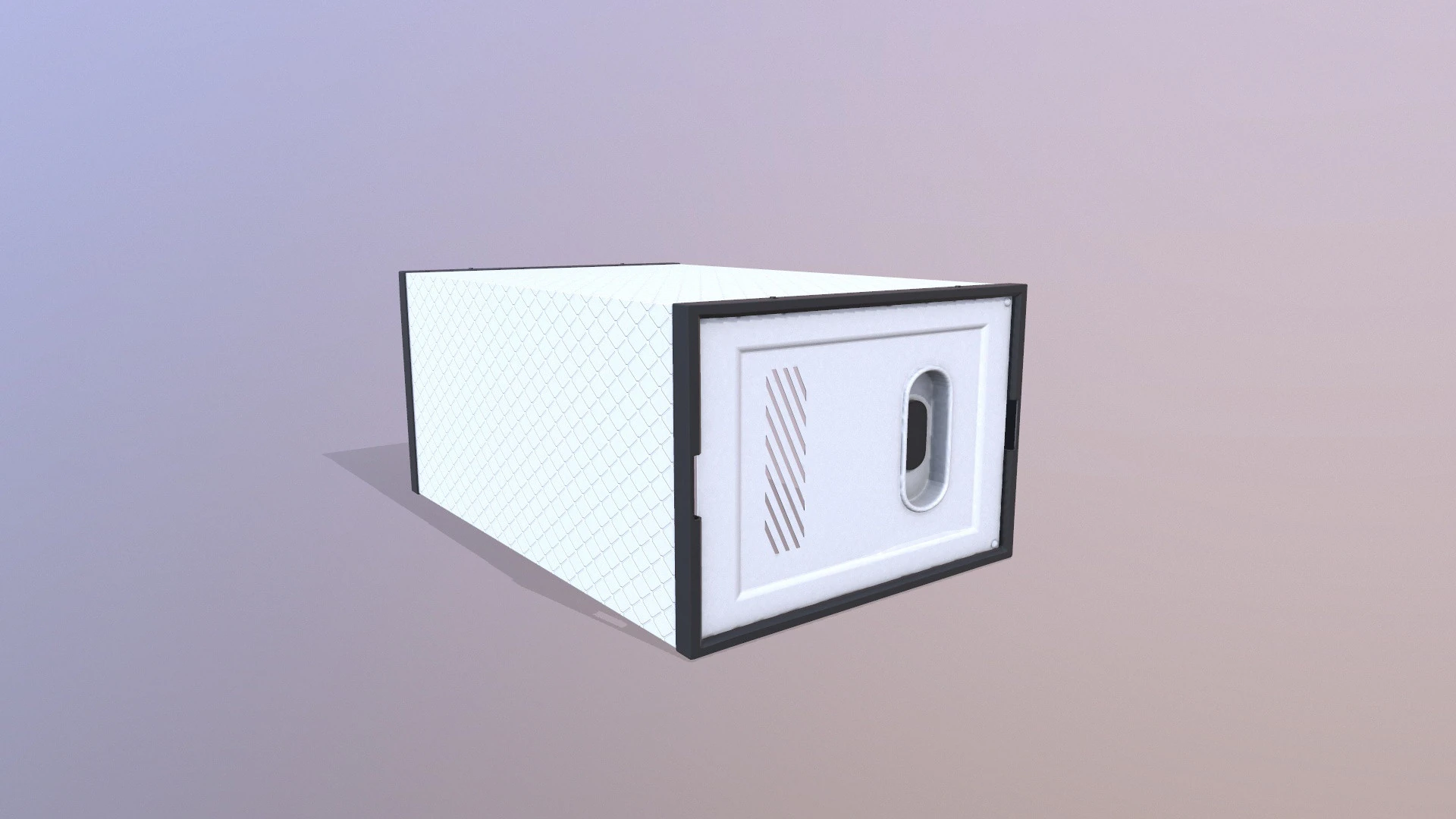 Locker Case 3D Model .c4d .max .obj .3ds .fbx .stl .blend 