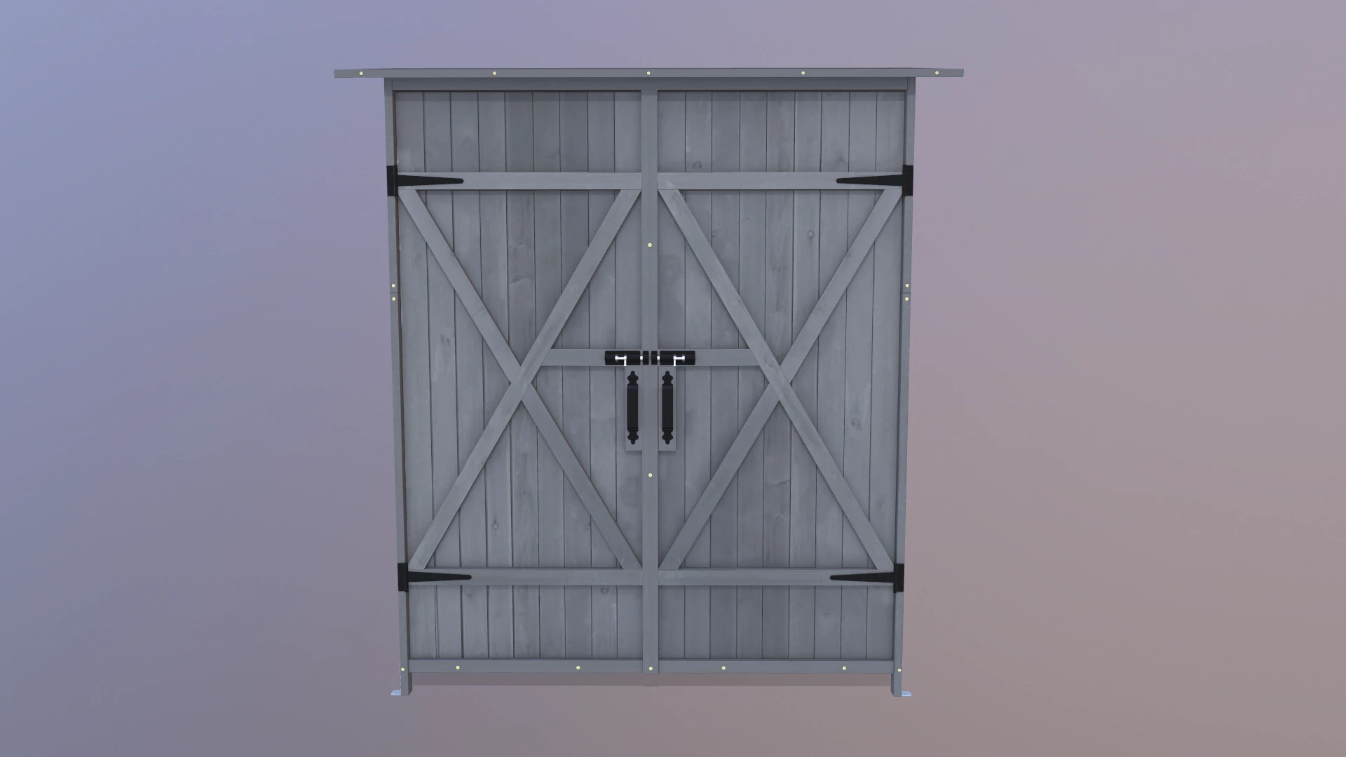 Outdoor Storage Cabinet 3D Model .c4d .max .obj .3ds .fbx .stl .blend