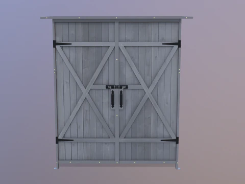 Armoire de rangement ext&eacute;rieure Modèle 3D