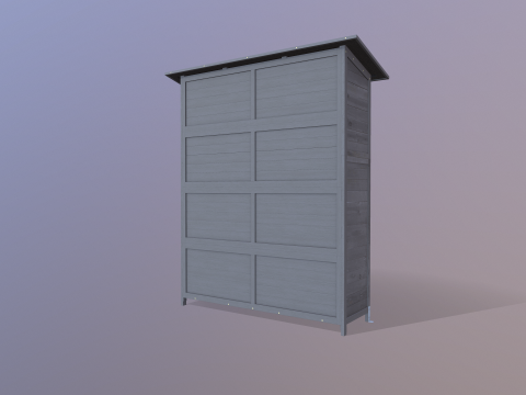 Outdoor Storage Cabinet 3D Model