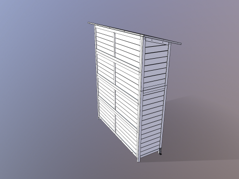 Outdoor Storage Cabinet 3D Model