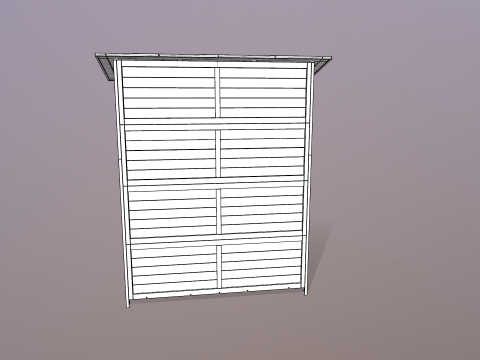 Outdoor Storage Cabinet 3D Model