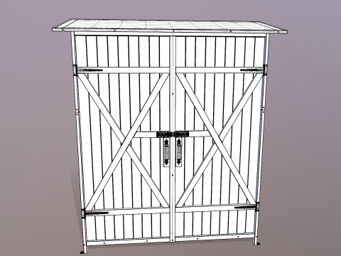Outdoor Storage Cabinet 3D Model