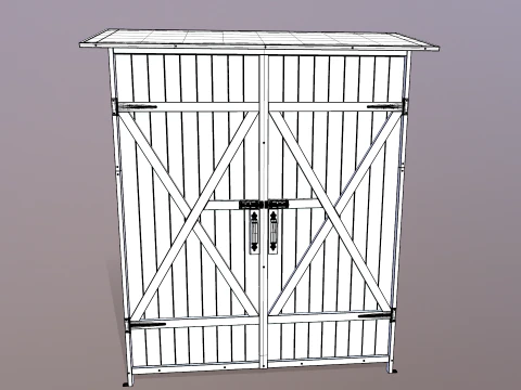 Outdoor Storage Cabinet 3D Model