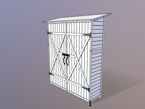 Outdoor Storage Cabinet 3D Model