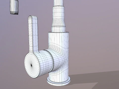 Kitchen Mixer Faucet 3D Model