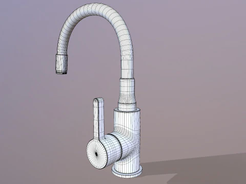Kitchen Mixer Faucet 3D Model