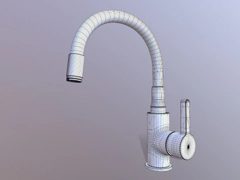 Kitchen Mixer Faucet 3D Model