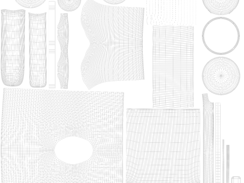 Bateria łazienkowa Model 3D