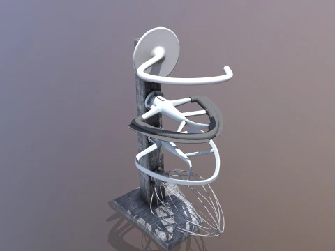 Supporto elettrico Modello 3D