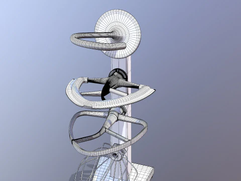 Supporto elettrico Modello 3D