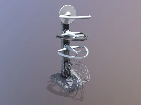 Supporto elettrico Modello 3D