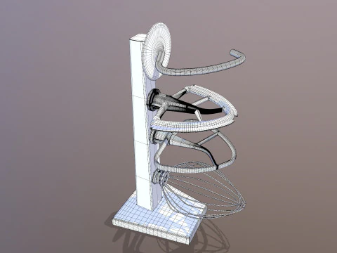 Supporto elettrico Modello 3D