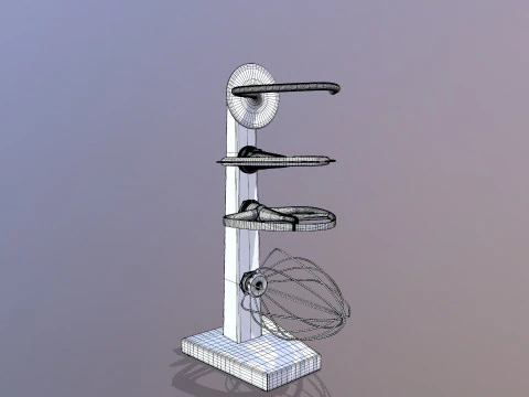 Supporto elettrico Modello 3D