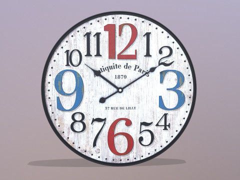 Jam Dinding Model 3D