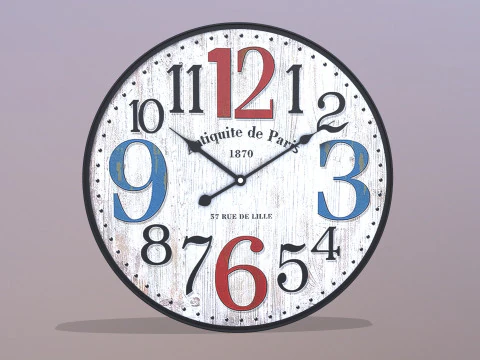 Wall Clock 3D Model