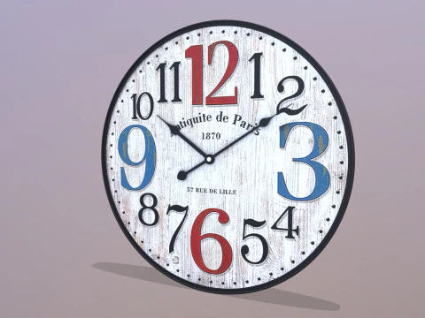 Wall Clock 3D Model