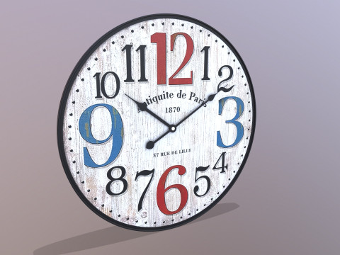 Jam Dinding Model 3D