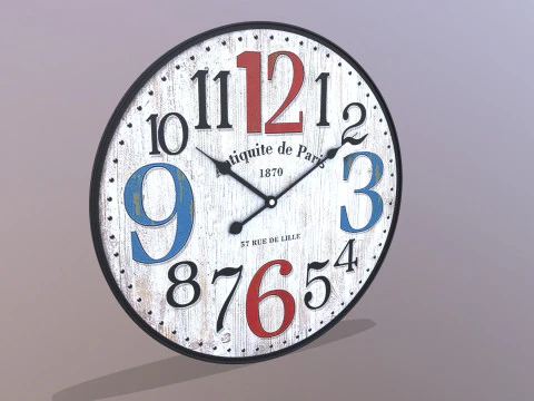 Wall Clock 3D Model