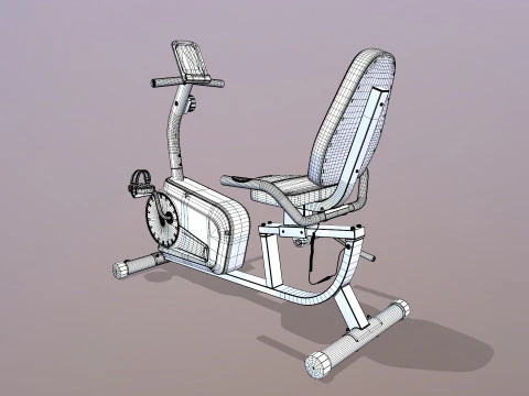 Sepeda Telentang Model 3D