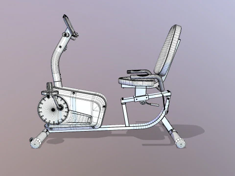 Sepeda Telentang Model 3D