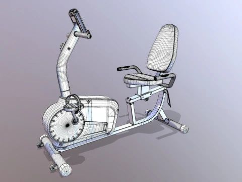 Sepeda Telentang Model 3D