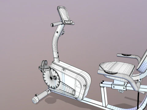 Sepeda Telentang Model 3D