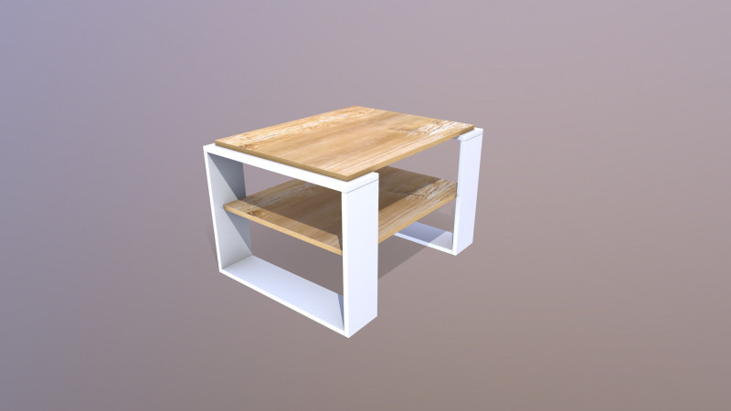 Mesa de centro de madera Modelo 3D .c4d .max .obj .3ds .fbx .stl .blend 