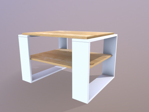 Mesa de centro de madera Modelo 3D